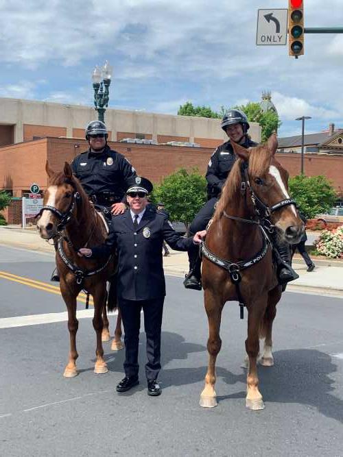 Mounted Partol Units along with Chief Gacek at Law Day